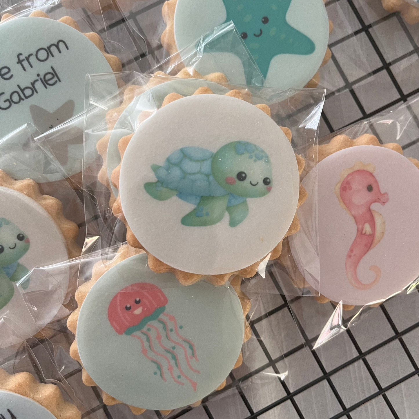 Under the Sea Birthday Party Biscuits