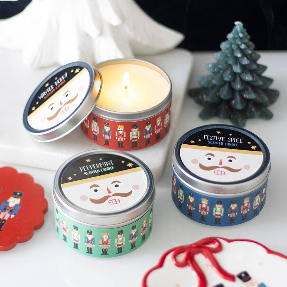 Nutcracker Christmas Candle