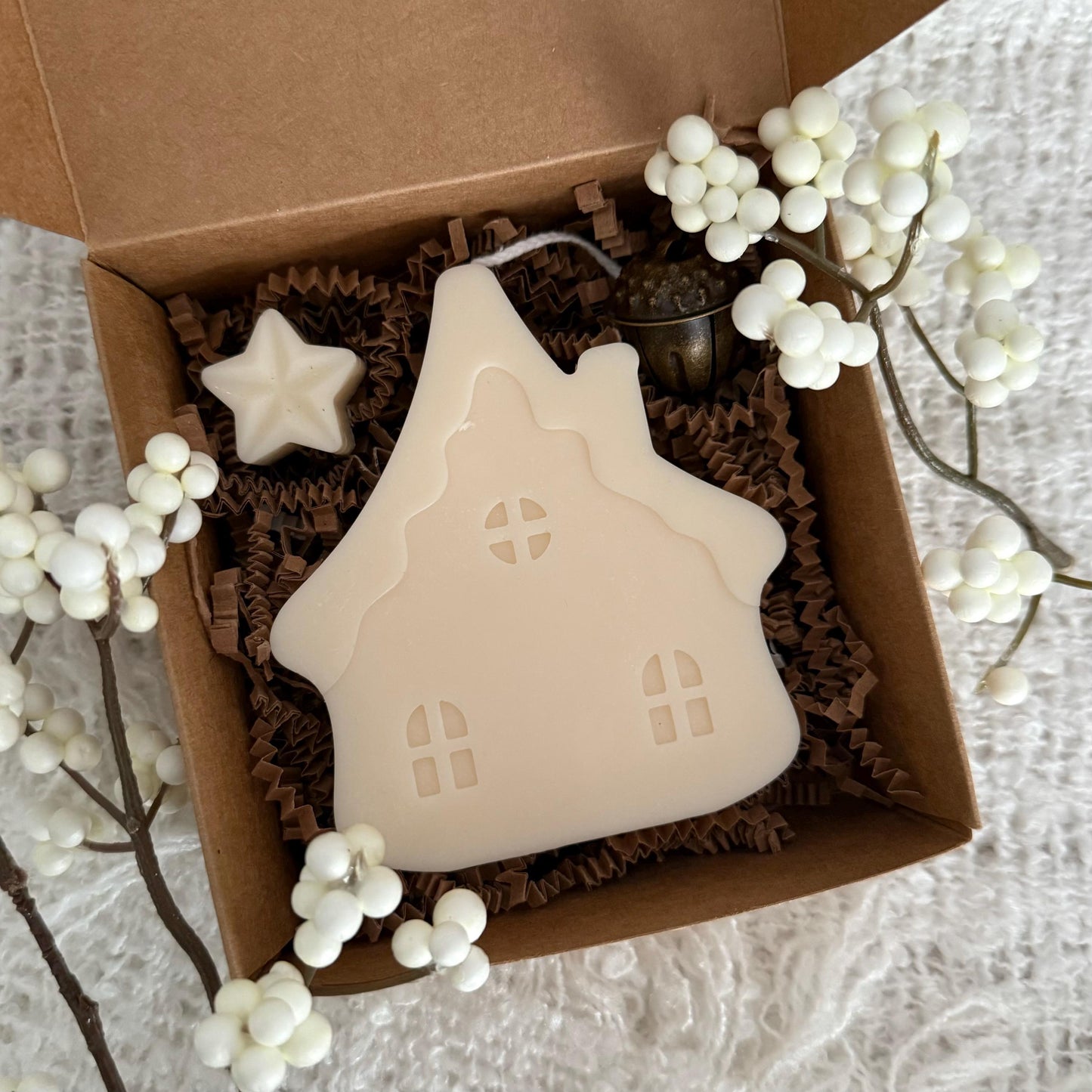 Christmas House Candle Gift Box