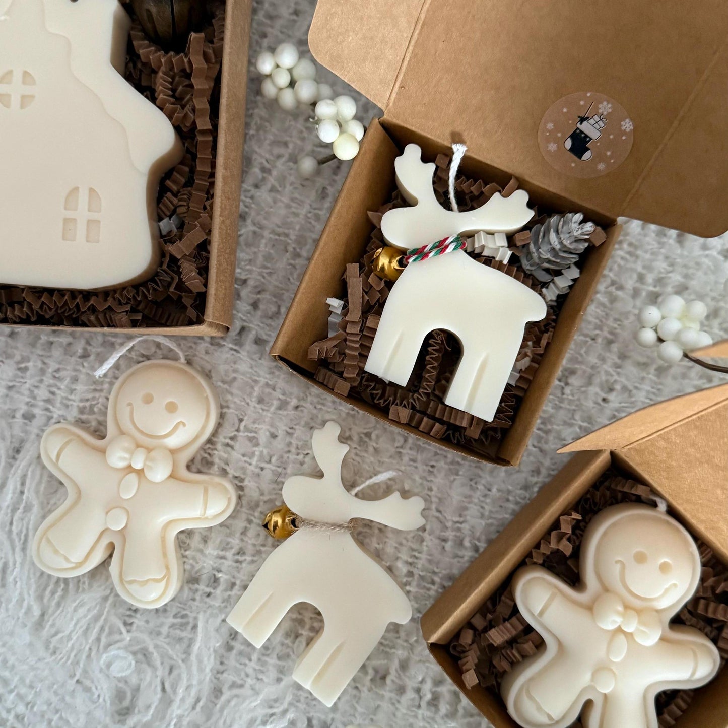 Baby Reindeer Candle Gift Box