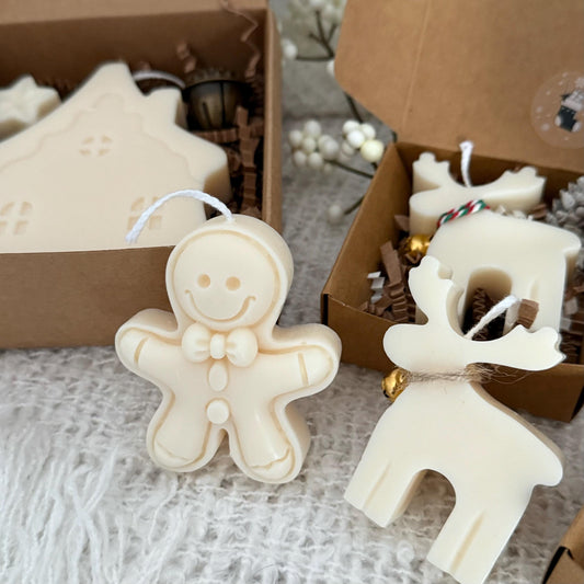 Gingerbread & Reindeer Candle Gift Boxes