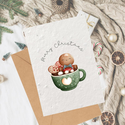 Christmas Hot Chocolate Plantable Seeded Card