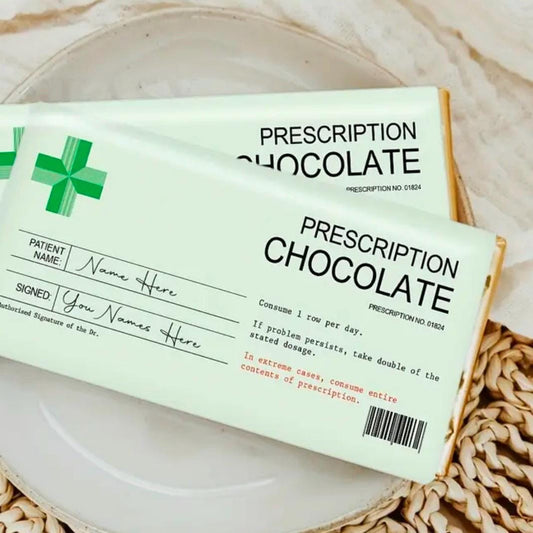 Funny Prescription Chocolate Label