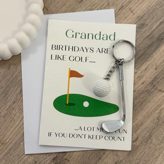 Grandad Golf Birthday Gift Set