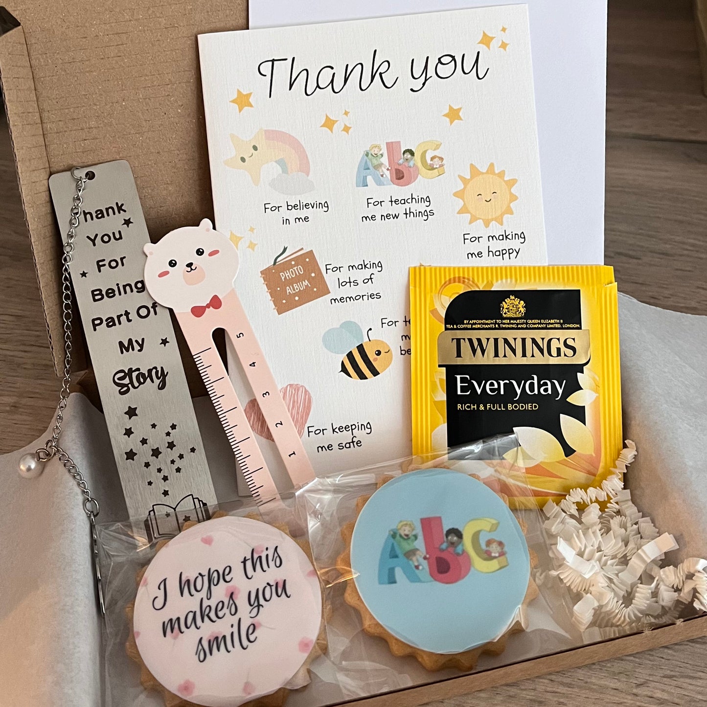 Teacher Bookmark Thank You Gift Box