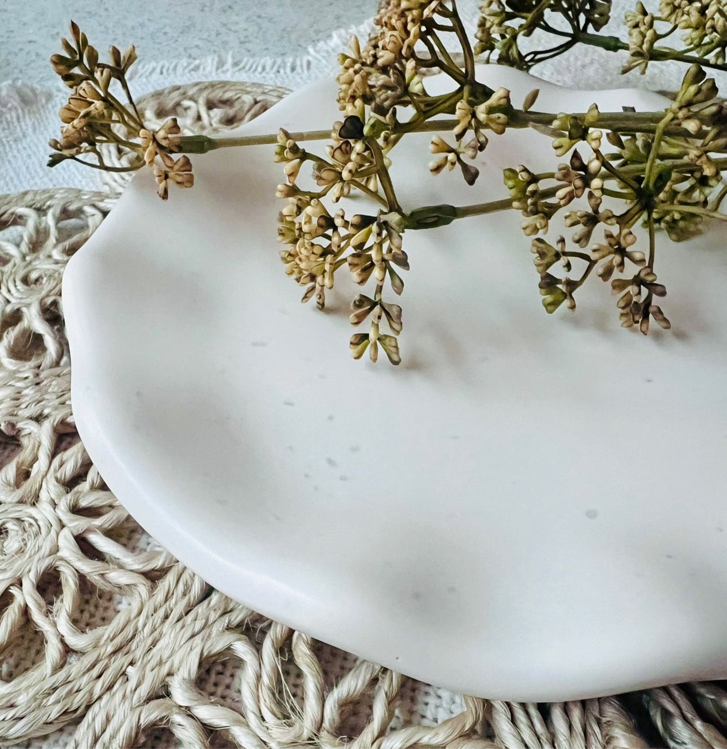 Oval Wave Decorative Tray