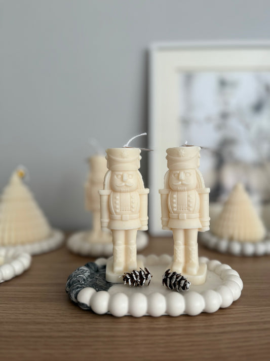 Nutcracker Christmas Candle