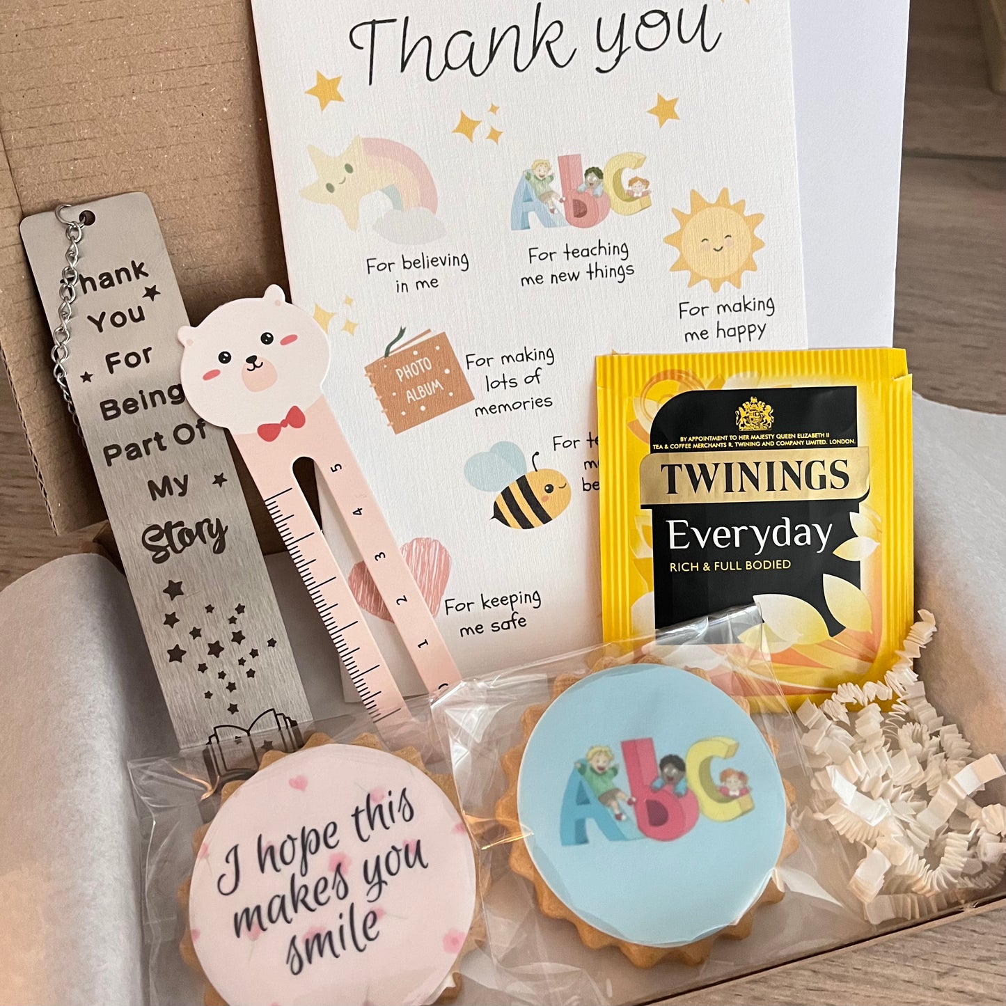 Teacher Bookmark Thank You Gift Box