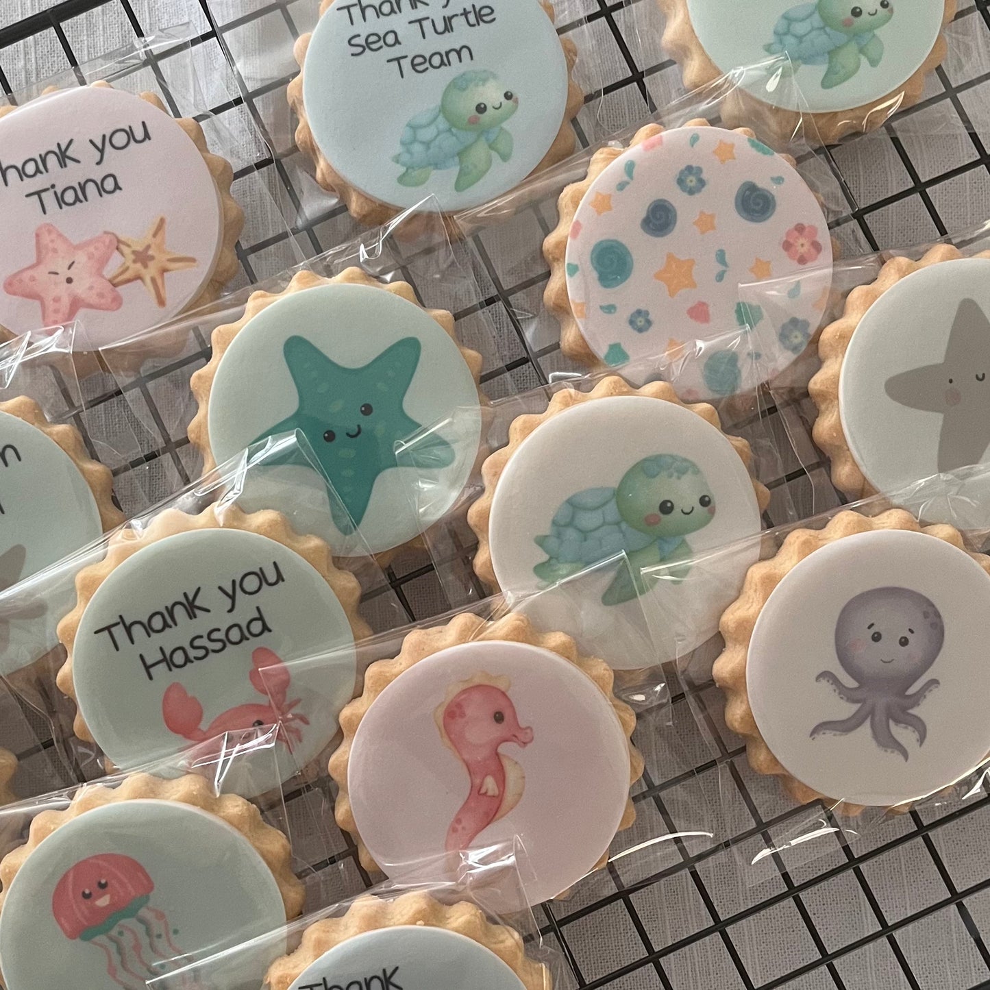 Under the Sea Birthday Party Biscuits