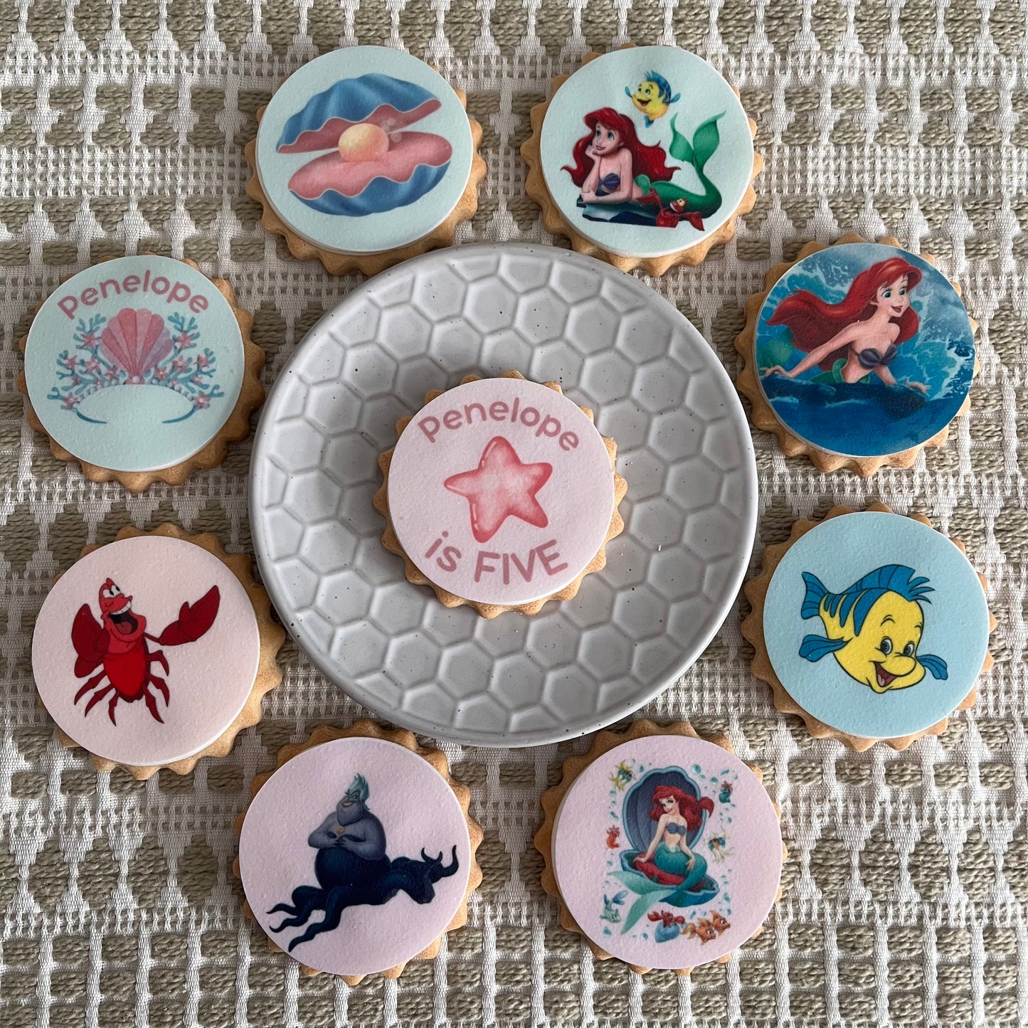 Little Mermaid Party Biscuits