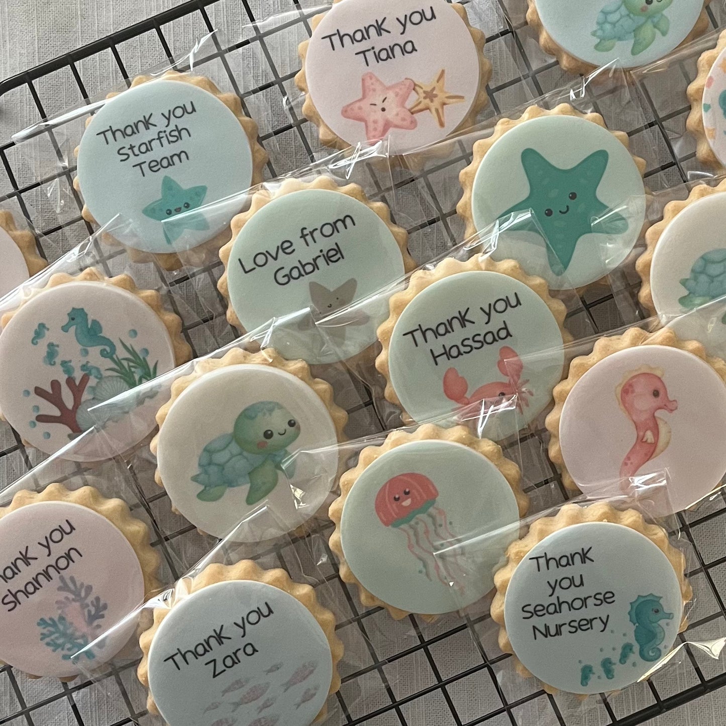 Under the Sea Birthday Party Biscuits