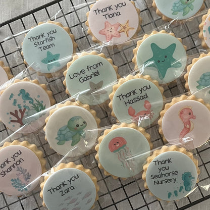 photo of the packaged sea creatures handcrafted biscuits