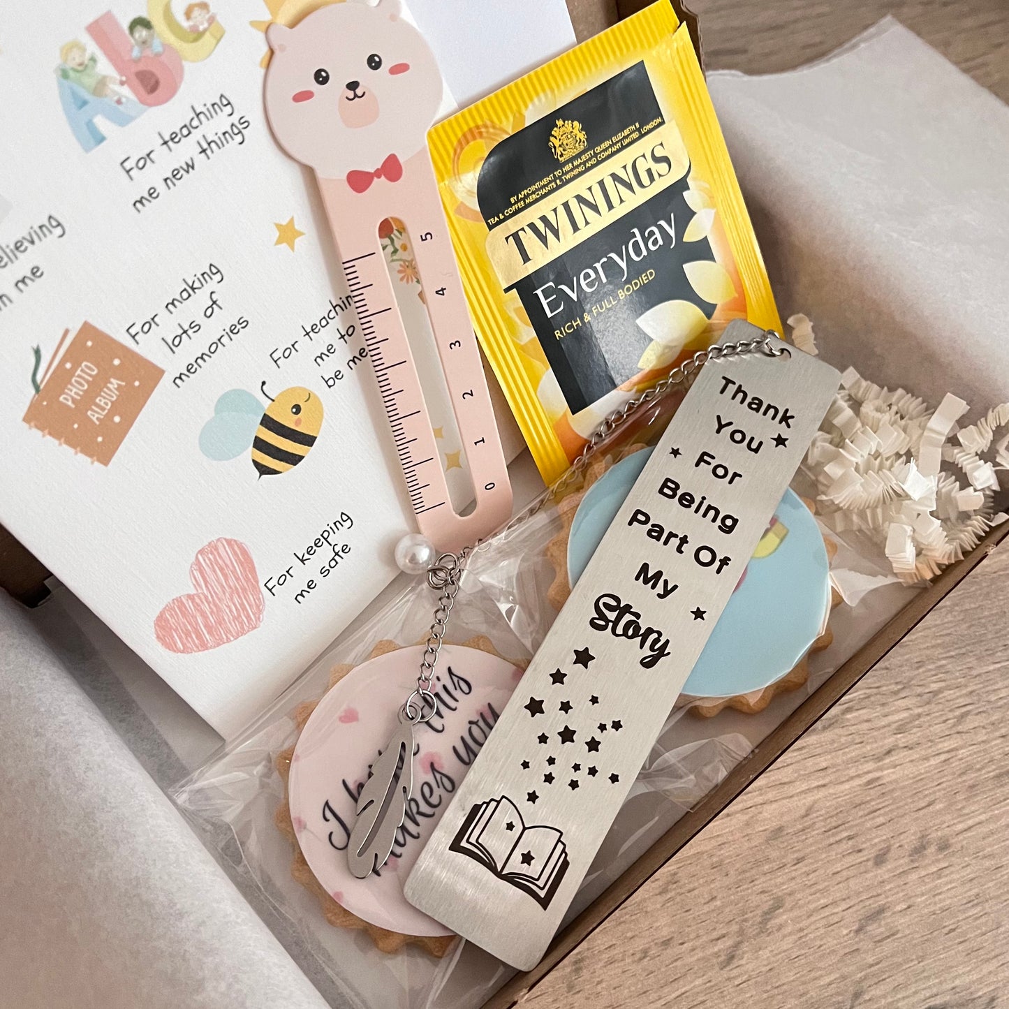 Teacher Bookmark Thank You Gift Box