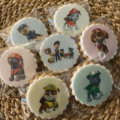 Paw Patrol Party Biscuits - Perfect Treats for Kids' Parties! Chase, Marshall, Skye