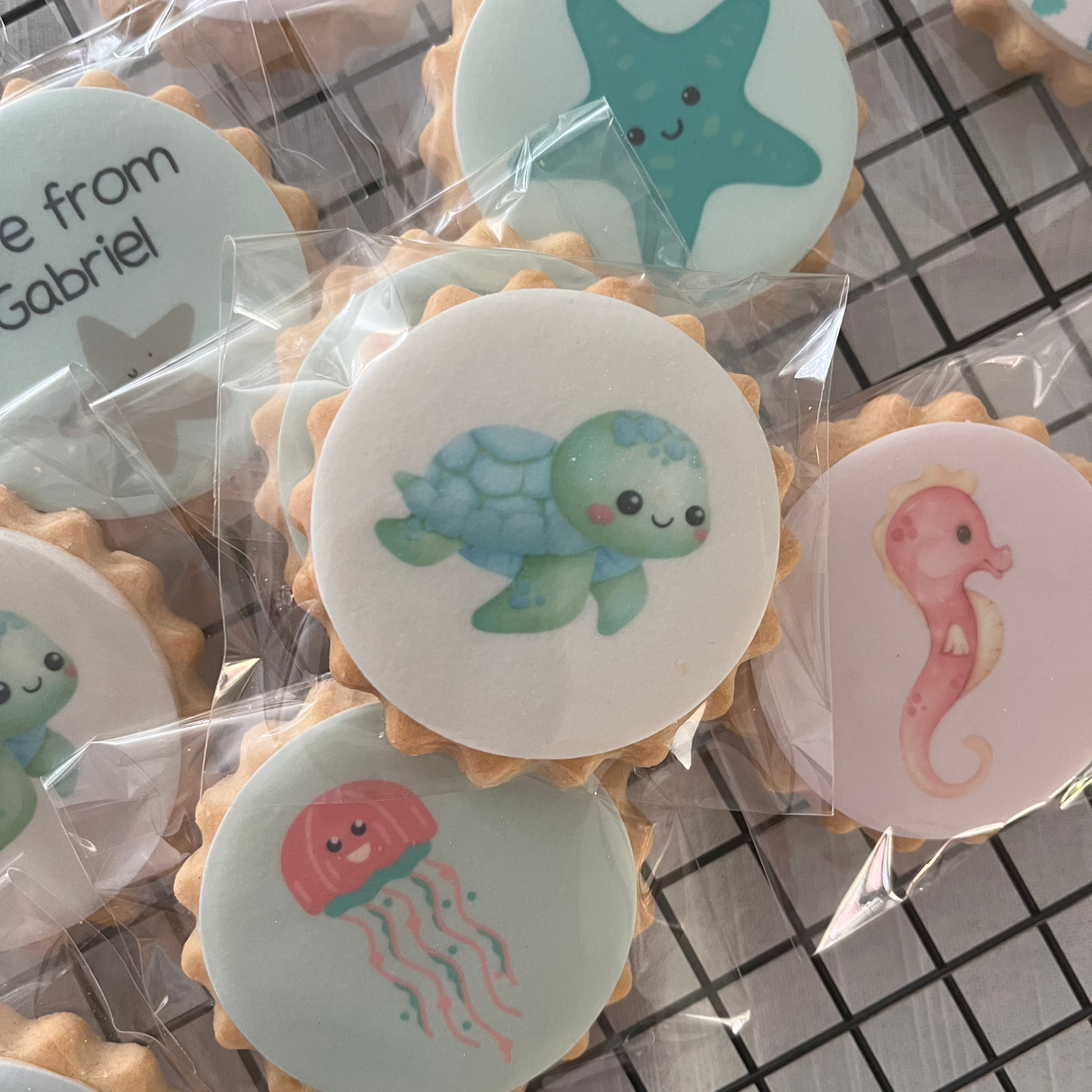 Under the Sea Birthday Party Biscuits