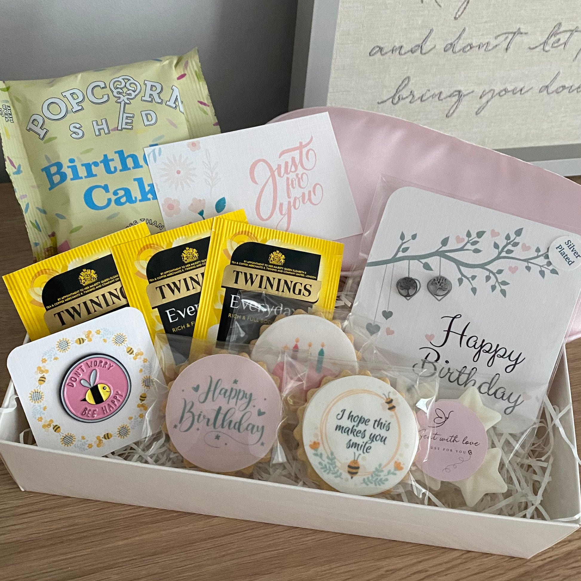 afternoon tea gift, english tea, relaxing gift box, personalised gift box