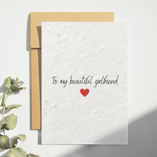 Beautiful Girlfriend Card