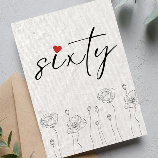 60th Birthday Cards | Cards for 60th Birthday | Dear Emily Designs