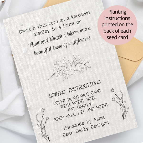 Seeded Sympathy Card