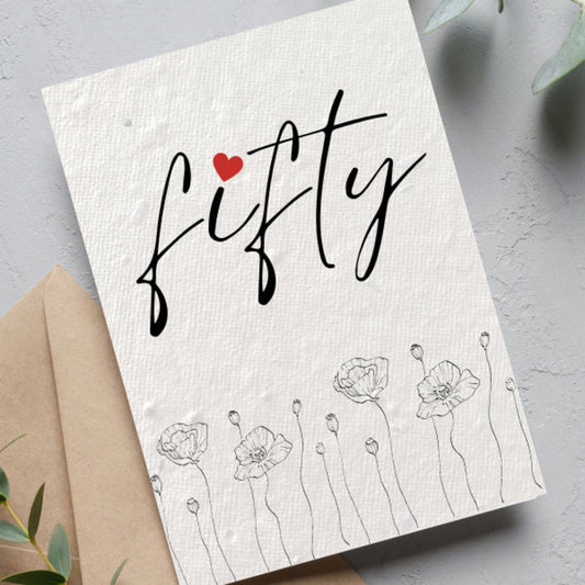 50th Birthday Cards | Cards for 50th Birthday | Dear Emily Designs