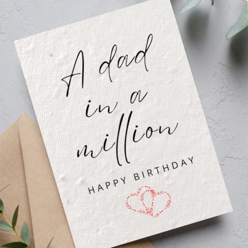 Dad Birthday Card | Birthday Card to Dad | Dear Emily Designs