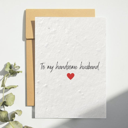 to-my-handsome-husband-valentines-day-card | Dear Emily Designs