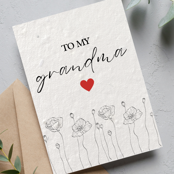 Grandma Birthday Card | Birthday Card to Grandma | Dear Emily Designs