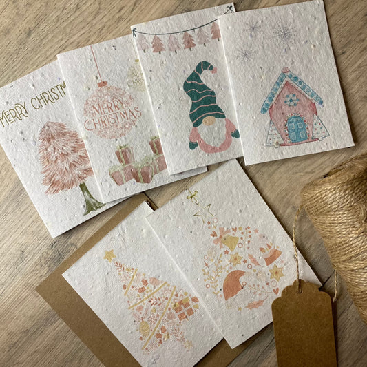 Seeded Christmas Cards | Wildflower Seed Cards | Dear Emily Designs