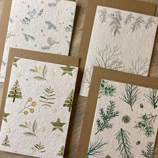 Plantable Christmas Cards | Plantable Cards | Dear Emily Designs